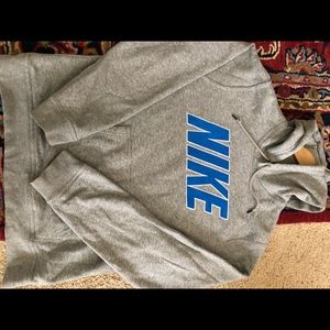 Grey Nike Sweatshirt w/ Blue Letters